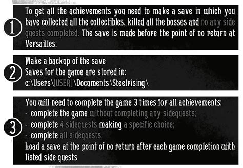 Steam Community Guide All Achievements Steelrising