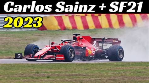 Carlos Sainz And Ferrari Sf At Fiorano Circuit Nd Training