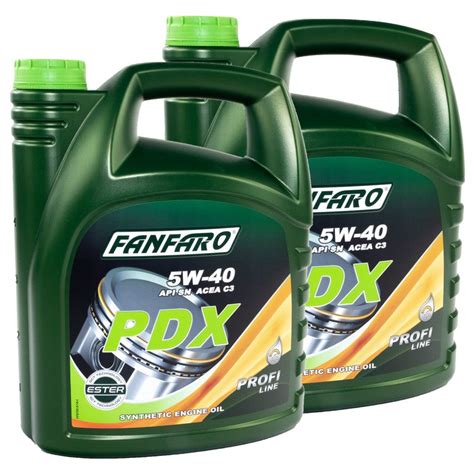 FANFARO Motoröl 5W 40 PDX API SN 2 X 5 Liter online im MVH Shop k 49 95