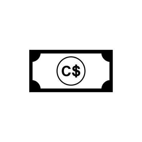 Canada Currency, CAD, Canadian Dollar Icon Symbol. Vector Illustration ...