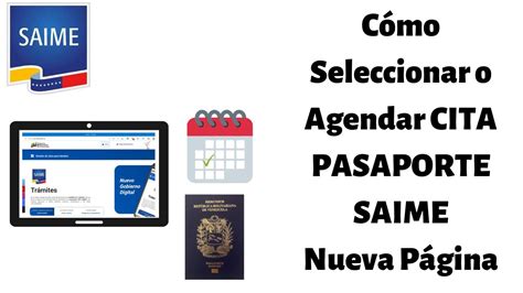 Cómo Asignar o Agendar Cita Pasaporte SAIME Nueva Página 2023