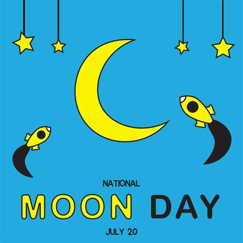 National Moon Day Background Vector Art Icons And Graphics For Free