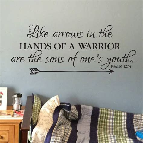 Psalm 127v4 Vinyl Wall Decal 2 Like Arrows In The Hands Of A Warrior