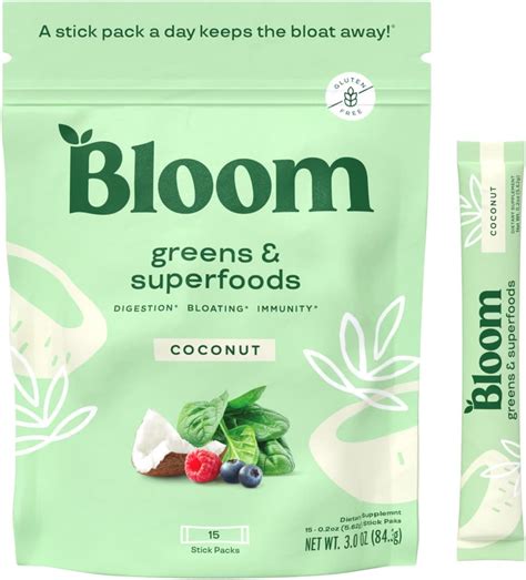 Amazon Bloom Nutrition Super Greens Powder Smoothie Mix 15 Stick