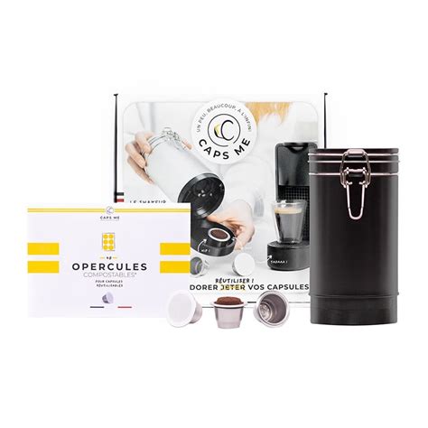 Coffret capsules réutilisables compatibles Nespresso CAPS ME SHAKER