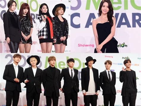 Hitam Dominasi Penampilan Idola K Pop Di Red Carpet Melon Music Awards 2015