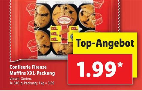 Confiserie Firenze Muffins Xxl Packung Angebot Bei Lidl Prospekte De