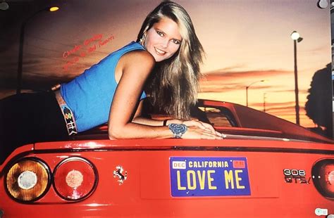 Amazon.com: CHRISTIE BRINKLEY Signed Inscribed "Girl In The Red Ferrari ...