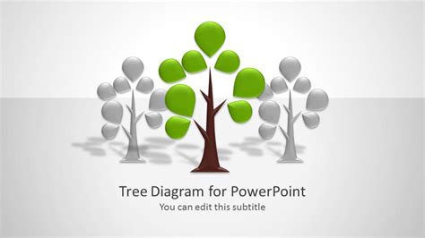 Tree Diagram Template for PowerPoint & Presentation Slide