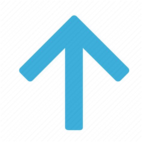 Arrow Blue Direction Gps Navigation Pointer Up Icon