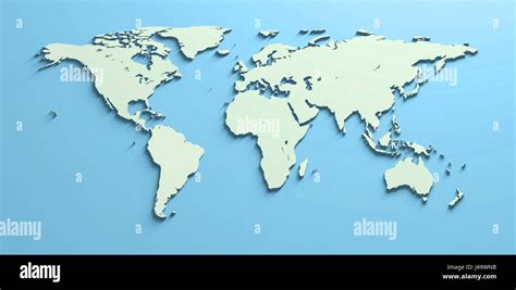 Mapa Mundi 3D Stock Photo - Alamy