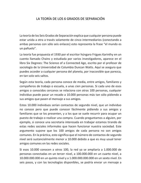 Teoría de los 6 grados PDF