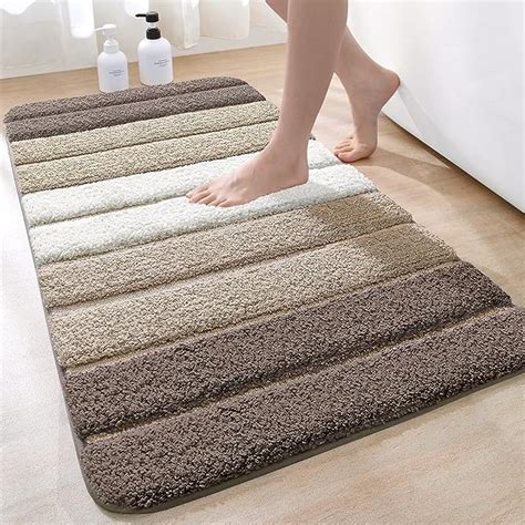 DEXI Tapis De Bain Antiderapant Extra Doux Tapis Salle Bain Lavable En