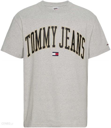 Tommy Hilfiger Koszulka Męska T shirt Tjm Clsc Gold Arch Tee Szara r L