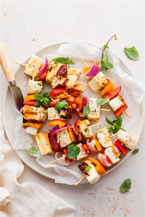 Grilled Halloumi Skewers W Za Atar Marinade The Cheese Knees