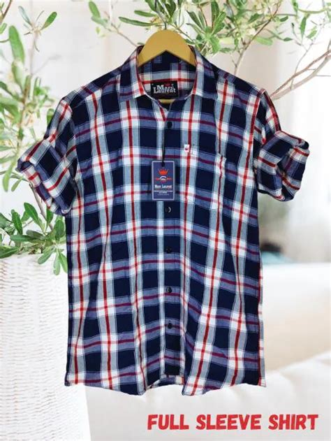 Buy Marc Laurent Men Regular Fit Checkered Cut Away Collar Casual Shirt