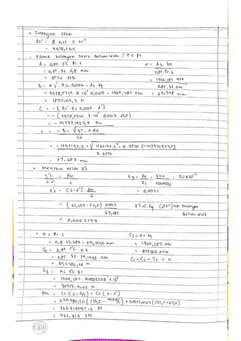 SOLUTION Latihan Struktur Beton Betulang 1 Muhammad Hasan Al Banna