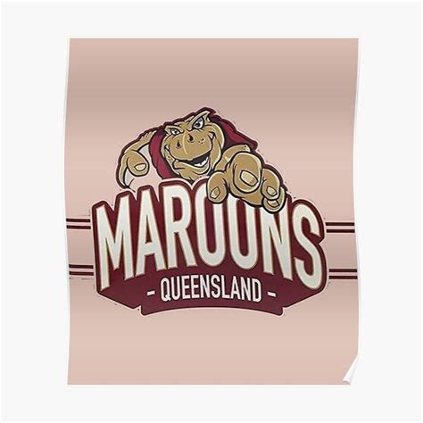 "Queensland Maroons a Queensland Maroons a Queensland Maroons " Poster ...