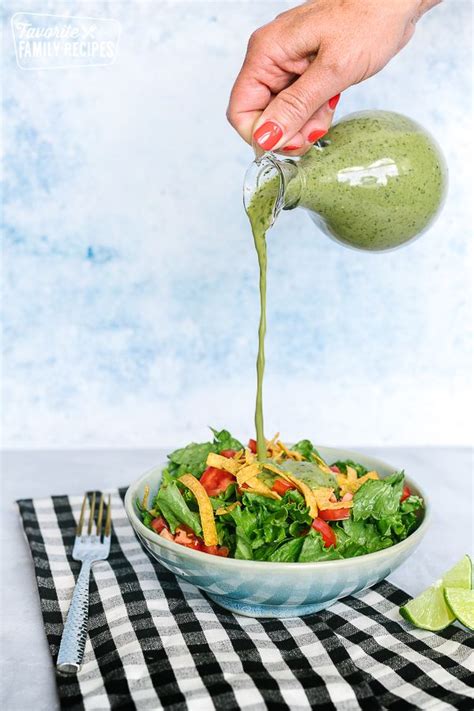 Cilantro Lime Dressing Is A Fresh And Zesty Dressing For All Kinds Of Salads The Perfect Cafe