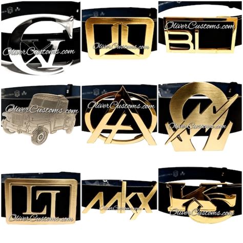 Custom Logo Belt Buckle Company Belt Buckle Team Logo Belt Etsy