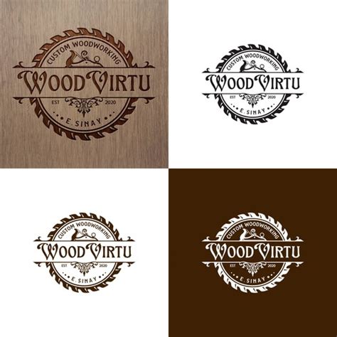 Designs | design a custom modern woodworking logo | Logo design contest