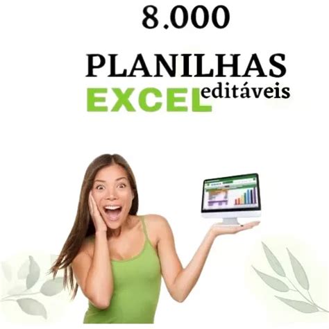 Pack Mil Planilhas Edit Veis Para Excel B Nus Mercadolivre