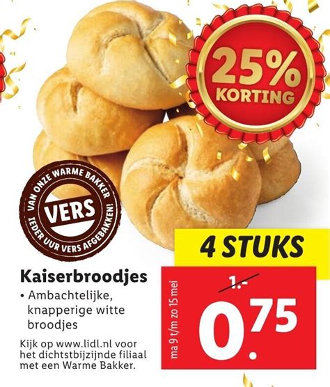 Kaiserbroodjes Stuks Aanbieding Bij Lidl