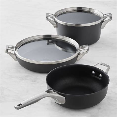 Calphalon Premier Space Saving Hard Anodized Nonstick 5 Piece Cookware