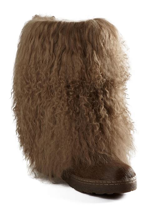 Bearpaw Fur Boetis Ii Genuine Sheepskin Short Boot In Brown Lyst