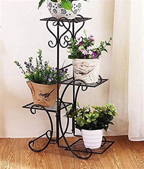 House Plant Crafts Wrought Iron Metal Plant Stand Flower Pot Stand For Balcony Living Room