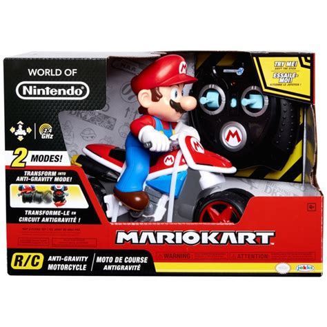 World Of Nintendo Mario Kart Mini Motorcycle Rc Racer