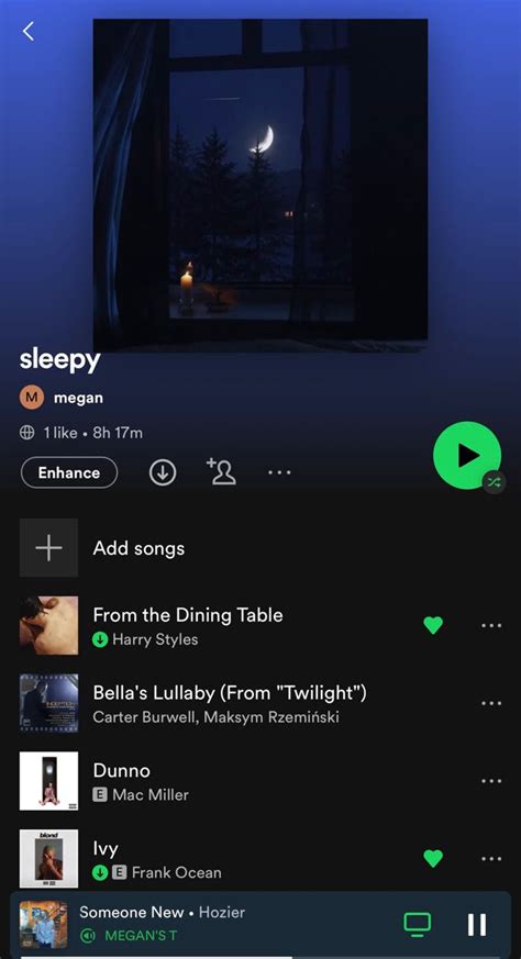 Sleepy Playlist By Megan On Spotify Over Hours Of Comfort