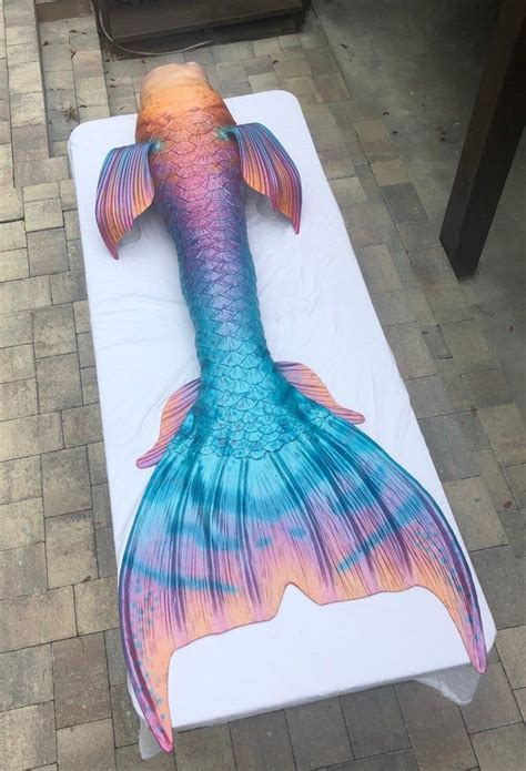 Signature Line Full Silicone Mermaid Tail Etsy Aleta De Sirena