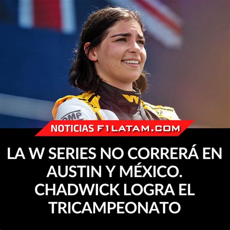 F1LATAM on Twitter La WSeries no correrá en Austin y México