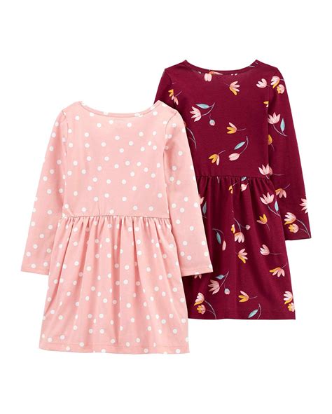 Riachuelo Kit Vestido Infantil Carter s 2 Peças Poá Floral Multicor