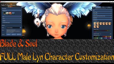 Bladeandsoul Na Alphabeta Full Male Lyn Character Customization Youtube