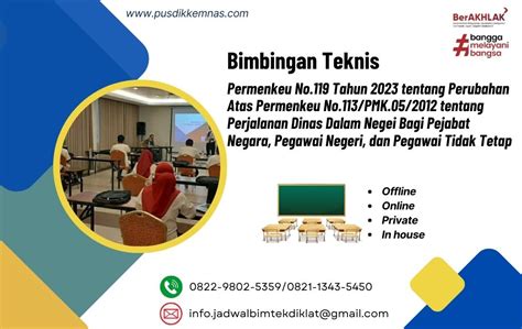 Bimtek Perjalanan Dinas Permenkeu No 119 Tahun 2023 PUSAT PENDIDIKAN