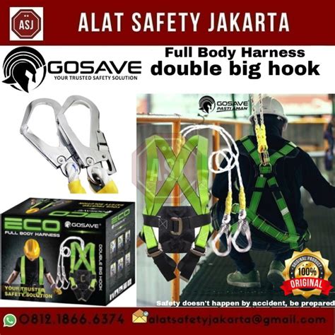 Jual Full Body Harness Double Big Hook Besar Eco Gosave Jakarta Barat