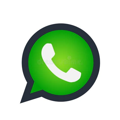 Whatsapp Icon Logo Element Sign In Green Vector Mobile App On White