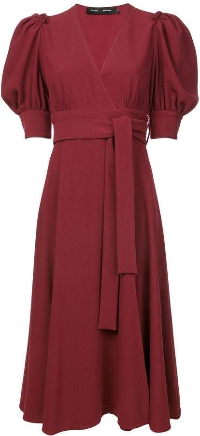 Proenza Schouler Volume Sleeve Dress Long Sleeve Knit Dress Long