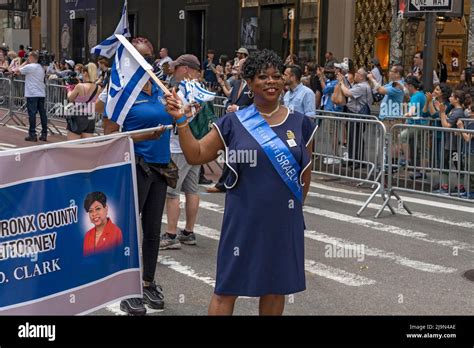 Bronx District Attorney Darcel D Clark Marches Along Fifth Avenue