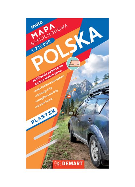 Polska Mapa Samochodowa Papierowa 2024