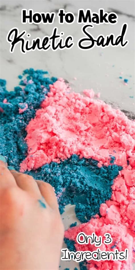 How To Make Kinetic Sand • The Best Kids Crafts And Activities