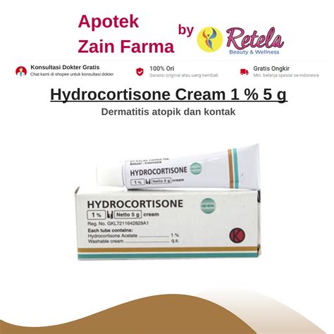 Jual HYDROCORTISONE 1 CREAM 5GR Shopee Indonesia