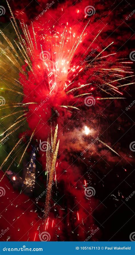 Bonfire night fireworks stock image. Image of explosion - 105167113