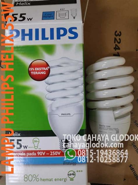 Jual Lampu Spiral Philips Helix W Cdl Cahaya Glodok