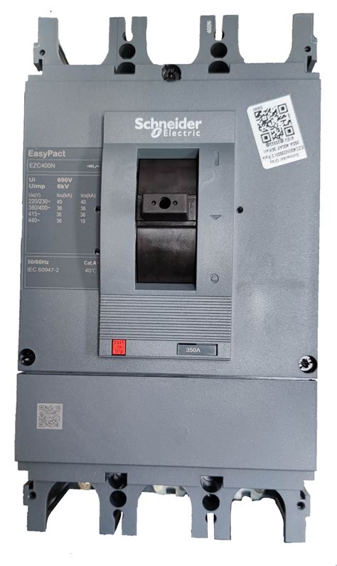 Schneider 350A 3 Pole Industrial Circuit Breaker 400AF 18KAIC 415V Easy