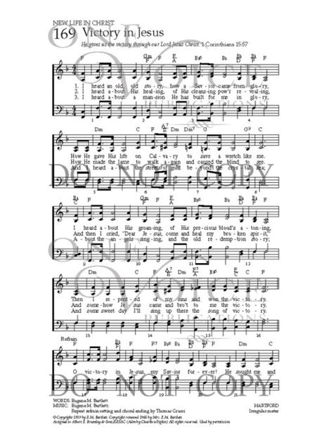 Victory In Jesus One Voice Hymnal