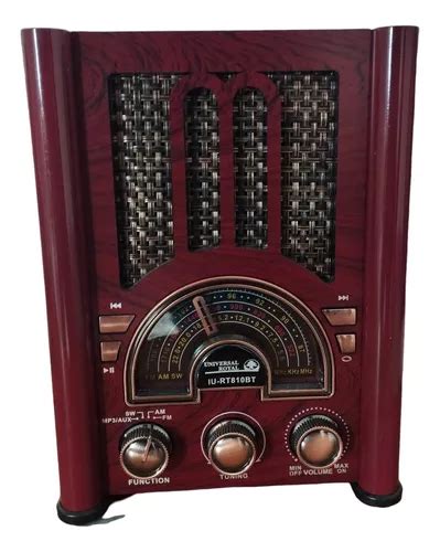 Radio Estilo Antiguo Color Madera Am Fm Sw Usb Bt Recargable Envío gratis