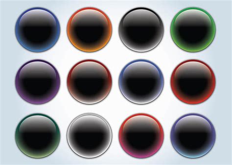 Glass Buttons Ai Vector Uidownload